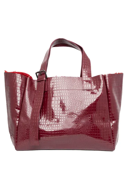 Τσάντα Shoulder Croco Dubble