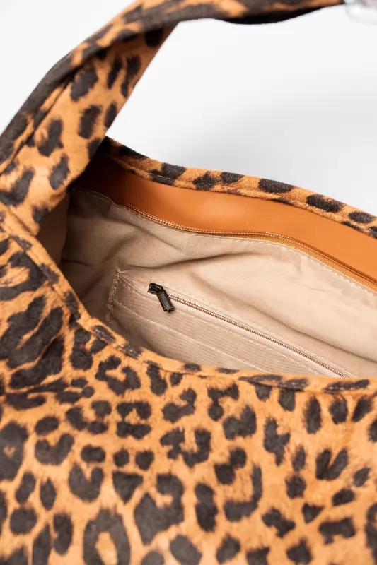 Τσάντα Suede Animal Pattern