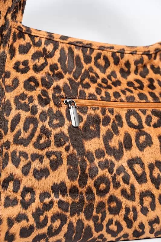 Τσάντα Suede Animal Pattern