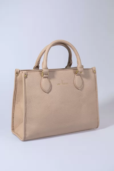 Τσάντα Tote Δερματίνη Μπεζ