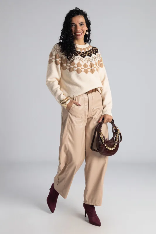 Τσάντα Χιαστή Δερματίνη Croco