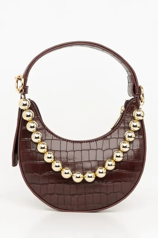 Τσάντα Χιαστή Δερματίνη Croco