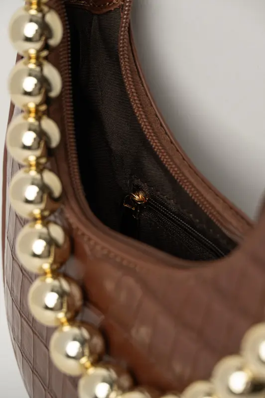 Croco Leatherette Crossbody Bag 