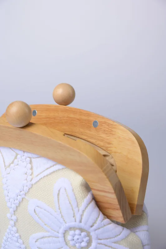 Τσάντα Ξύλινο Clutch Alina