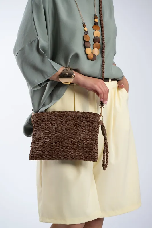 Τσαντάκι Raffia Maya