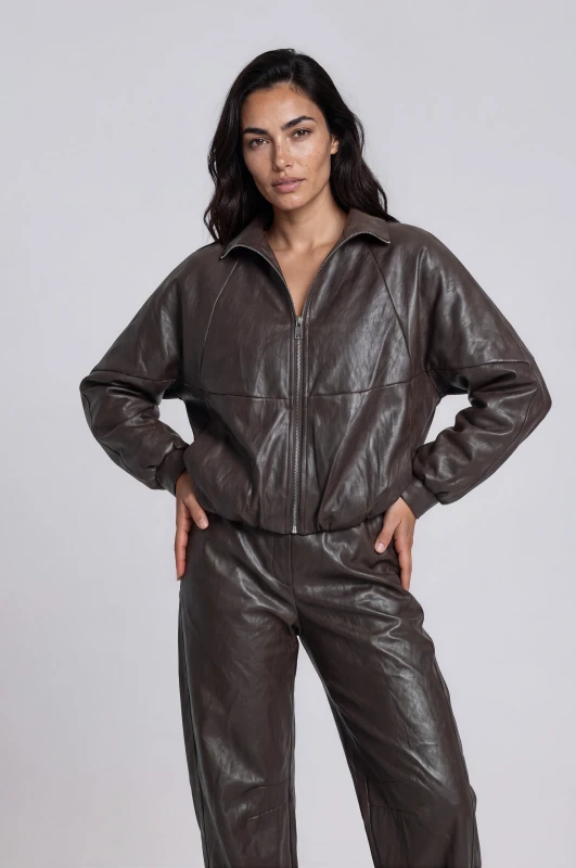 Τζάκετ Bomber Δερματίνη