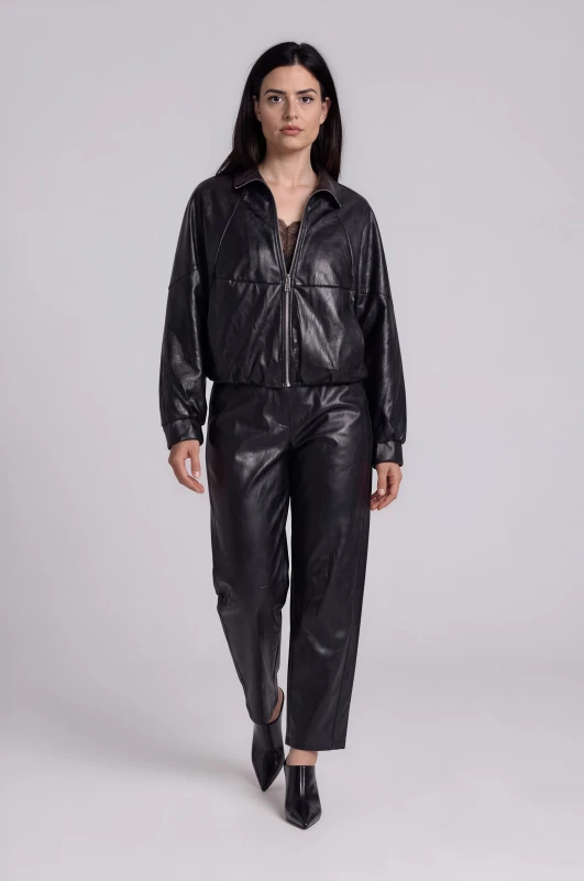 Τζάκετ Bomber Δερματίνη
