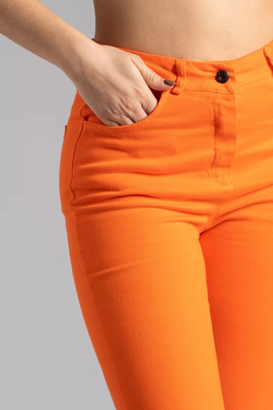 Jeans Bell Buttom Coral