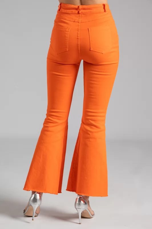Jeans Bell Buttom Coral