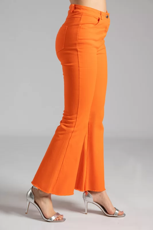 Jeans Bell Buttom Coral