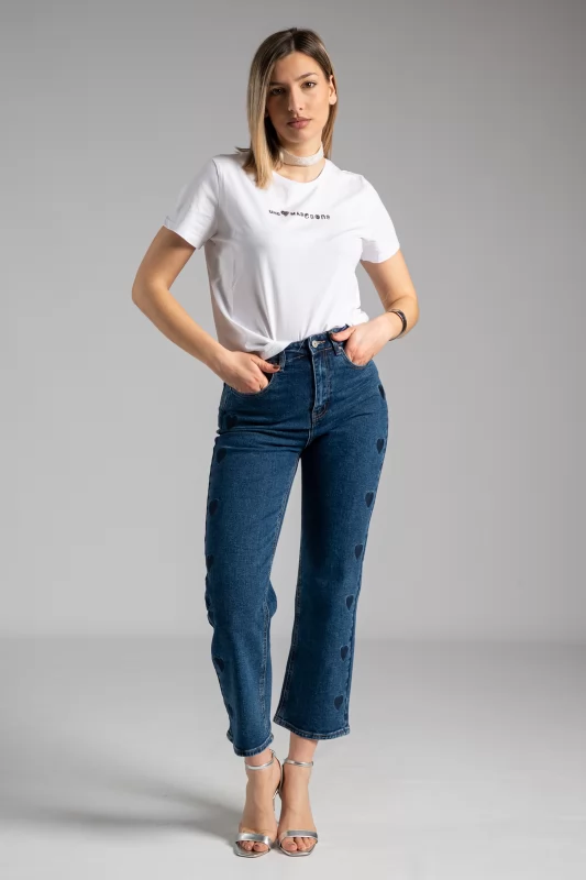 Jeans Hearts Denim Blue