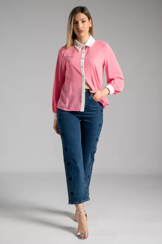 Jeans Hearts Denim Blue