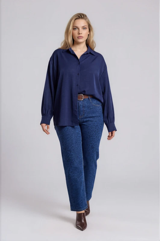 Jeans Leopard-Print With Belt