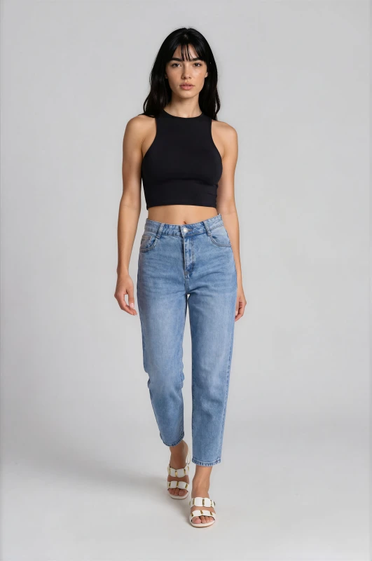 Τζιν Mom Fit Basic