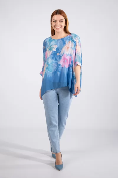 Τζιν Mom Fit Light Blue