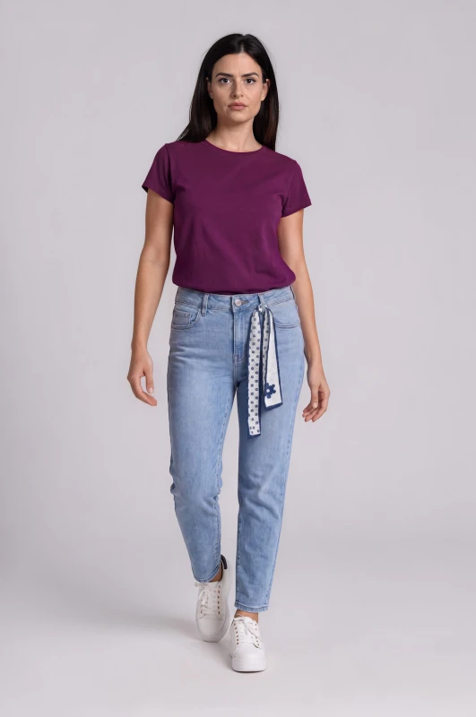 Mom Fit Jeans Scarf