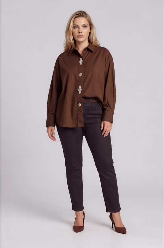 Jeans Mom Fit With Suede Belt