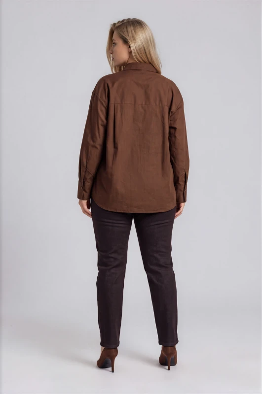 Τζιν Mom Fit Suede Ζώνη