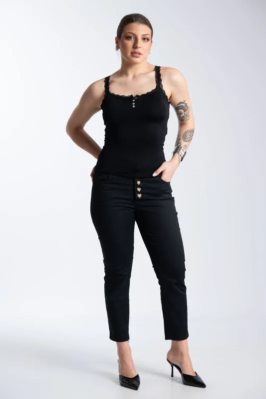 Τζιν Παντελόνι Κουμπιά Καρδιές