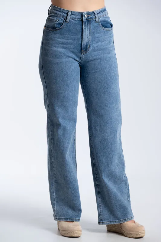 Jeans High Waist Straight Leg