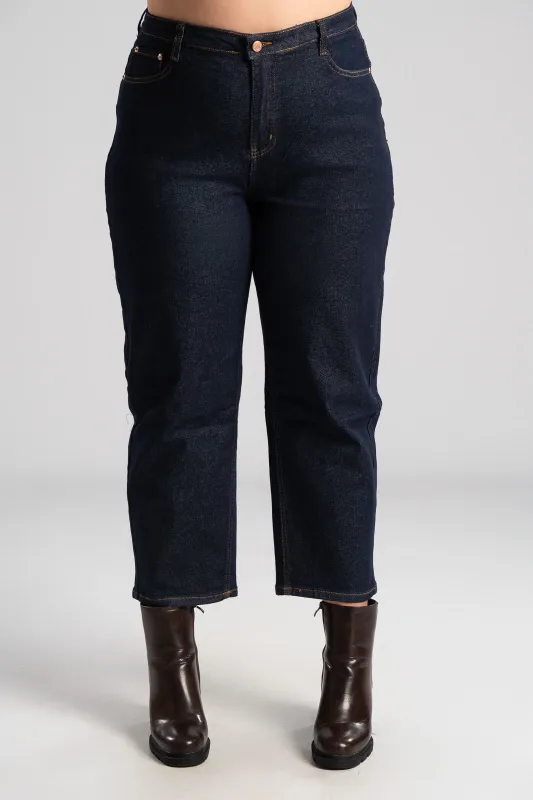 Τζιν Παντελόνι Ψηλόμεσο Mom Fit