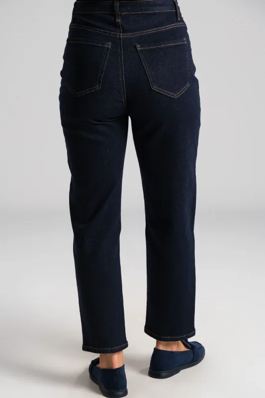 Τζιν Παντελόνι Ψηλόμεσο Mom Fit