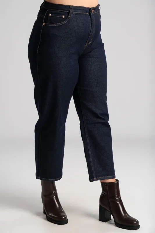 Τζιν Παντελόνι Ψηλόμεσο Mom Fit