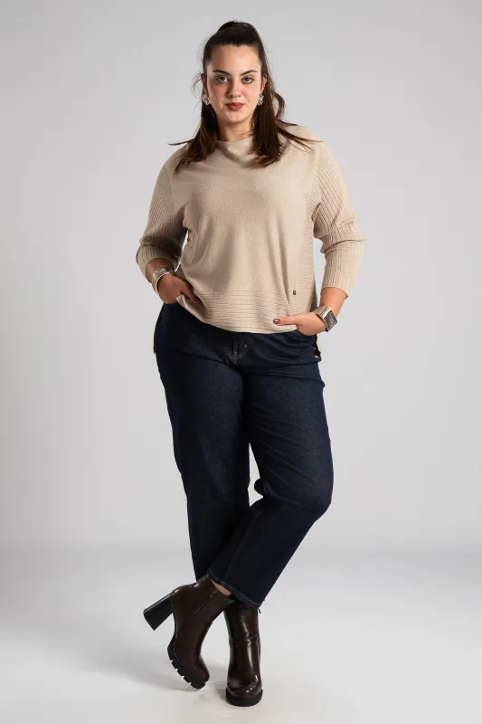 Τζιν Παντελόνι Ψηλόμεσο Mom Fit