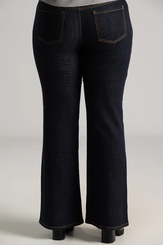 Jeans High-Waist Light Bell Bottom 