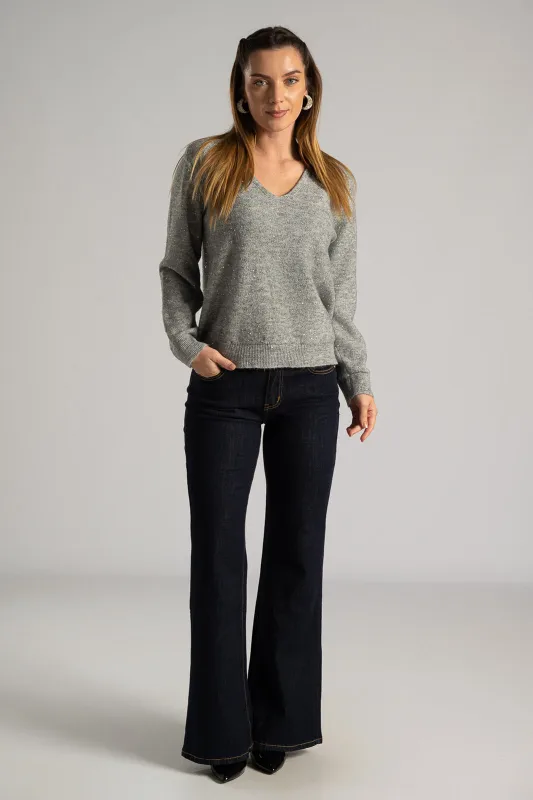 Jeans High-Waist Light Bell Bottom 