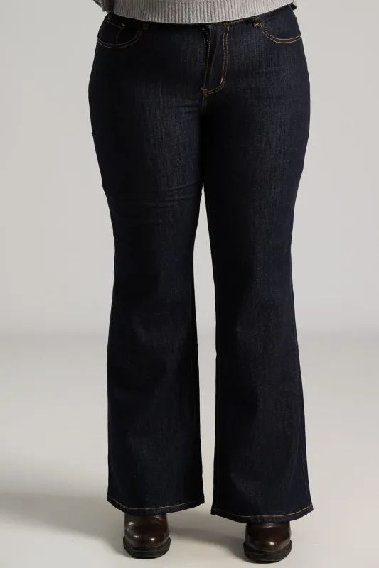 Jeans High-Waist Light Bell Bottom 