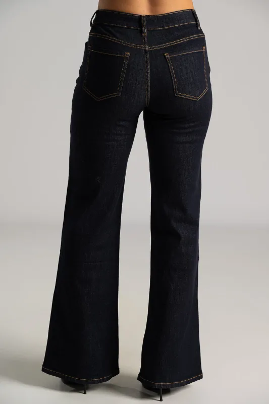 Jeans High-Waist Light Bell Bottom 