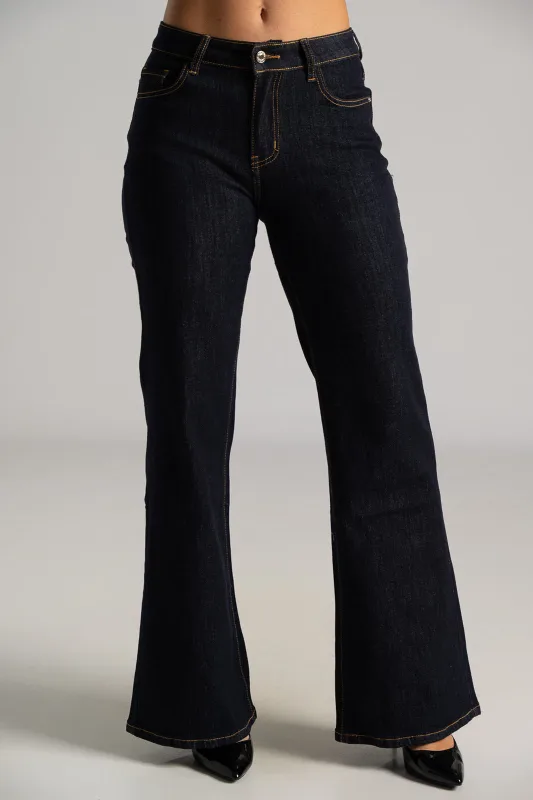 Jeans High-Waist Light Bell Bottom 
