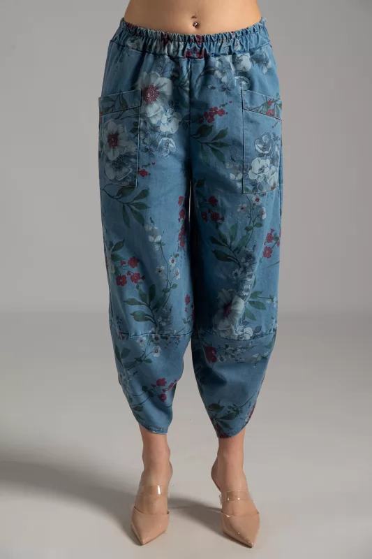 Τζιν Σαλβάρι Floral