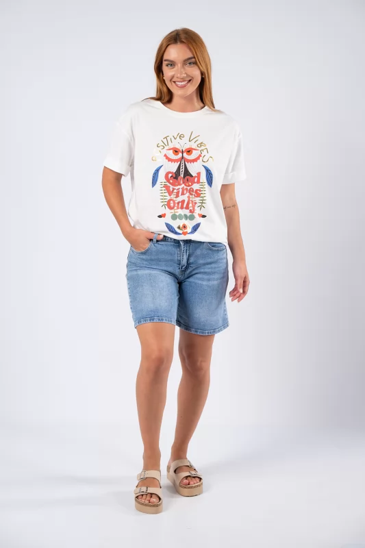 Τζιν Shorts Light Blue