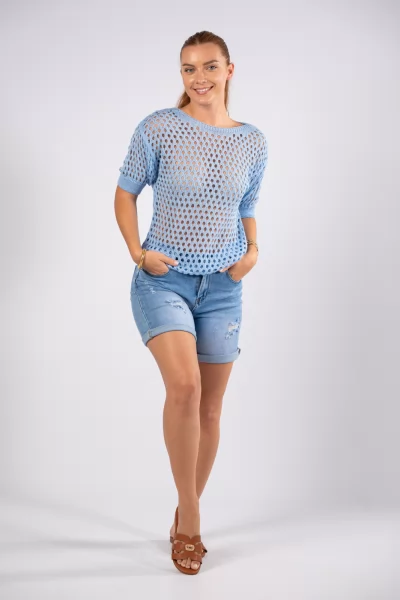 Τζιν Shorts Σκισίματα Denim