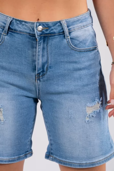 Τζιν Shorts Σκισίματα Denim