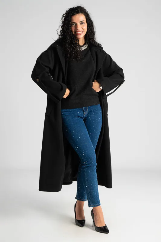 Τζιν Slim Fit Στρας