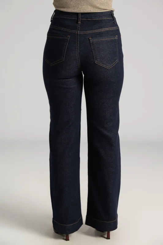 Τζιν Straight Leg Εξωτερικές Ραφές