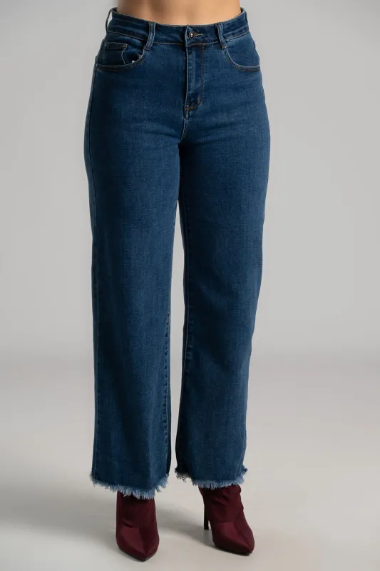 Jeans Straight Fit Distressed Finish