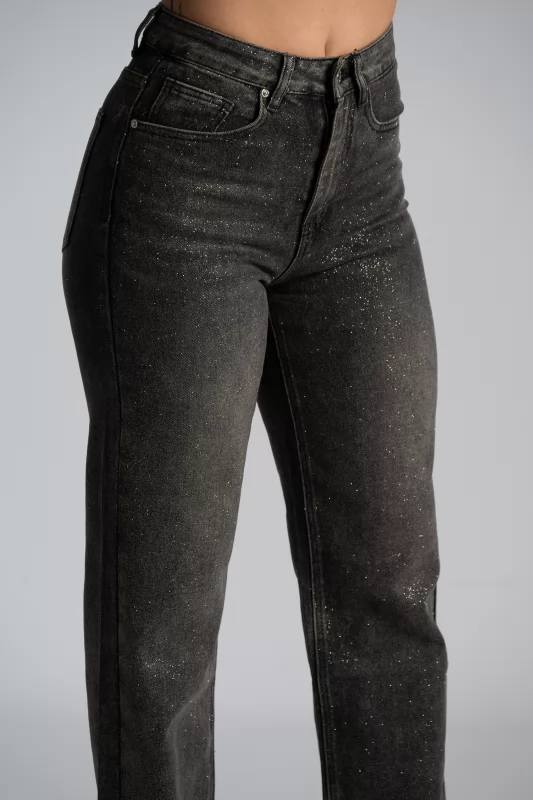 Faded Effect Jeans Shimmer