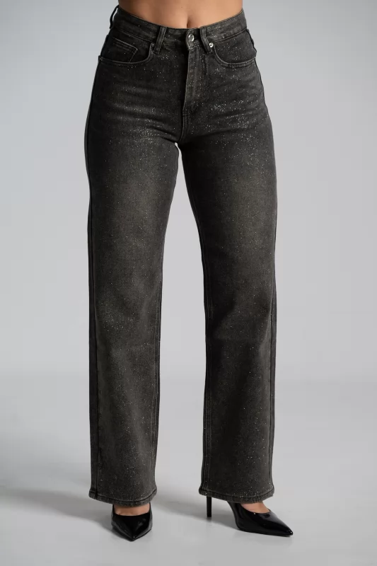 Faded Effect Jeans Shimmer