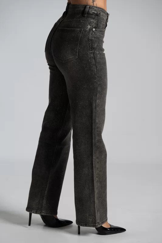 Faded Effect Jeans Shimmer