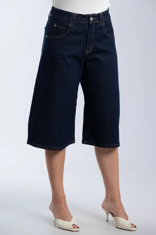 Relaxed-Fit Denim Shorts