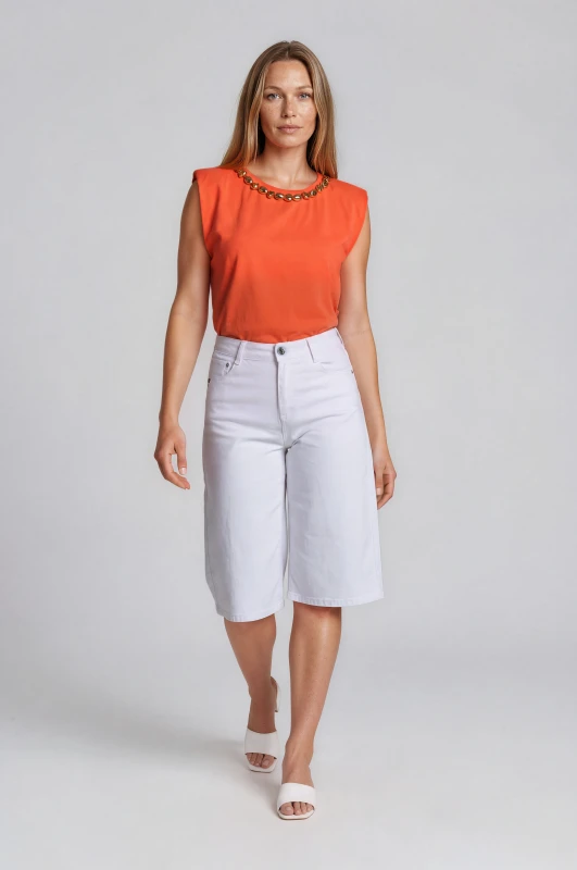 Βερμούδα Denim Wide Leg