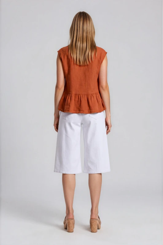 Βερμούδα Denim Wide Leg