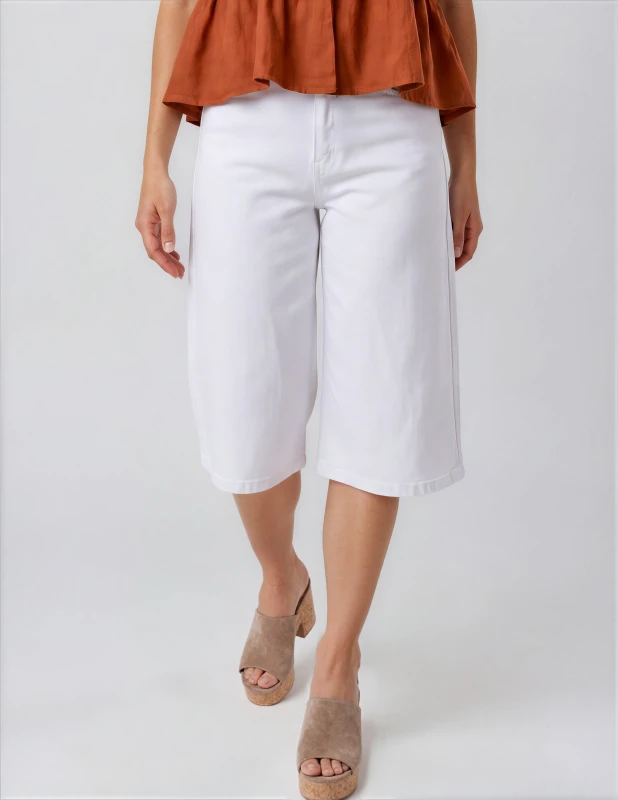 Βερμούδα Denim Wide Leg