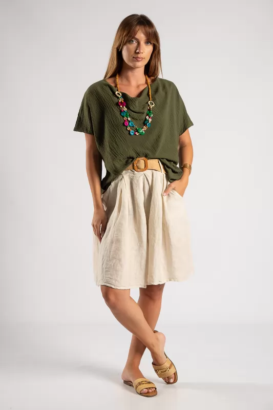 Bermuda Linen Pleat