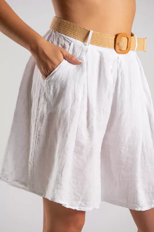 Bermuda Linen Pleat