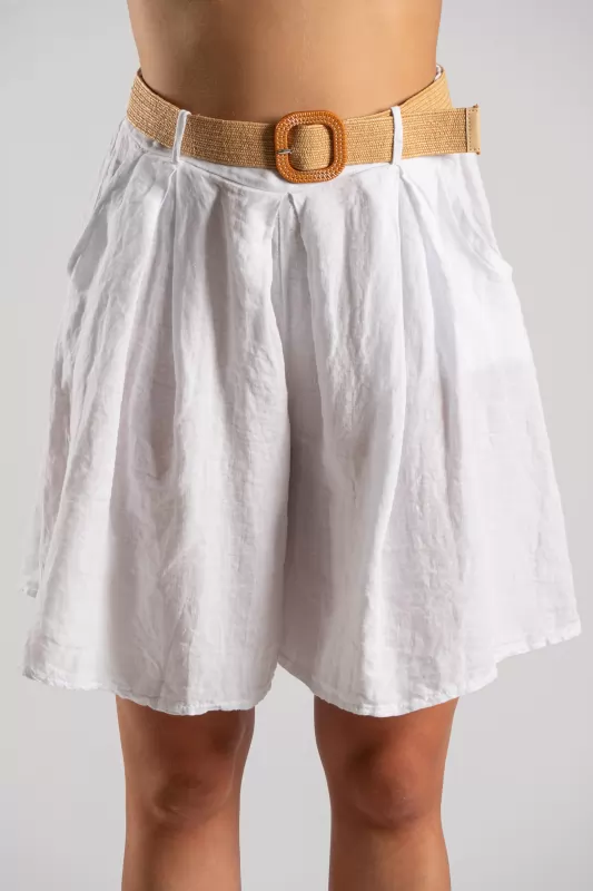 Bermuda Linen Pleat